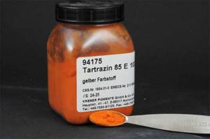 Тартразин (Е102) – синтетика на вашем столе!