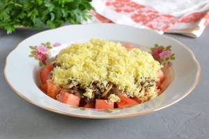 Салат из петрушки: сырный, томатный, грибной и мясной