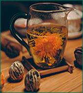 Связанный чай – цветок в бокале откроет новый вкус и аромат